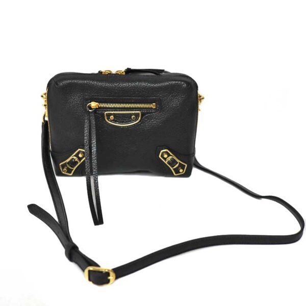 c21 4707 1 Balenciaga Shoulder Bag Leather Black