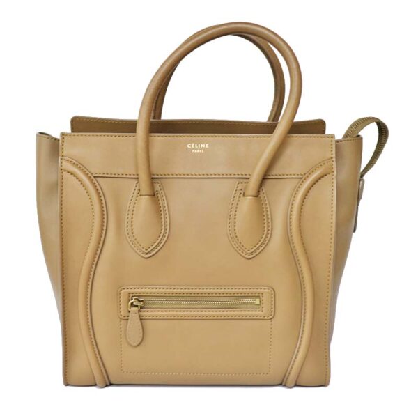 c21 556 1 Celine Luggage Mini Shopper Camel