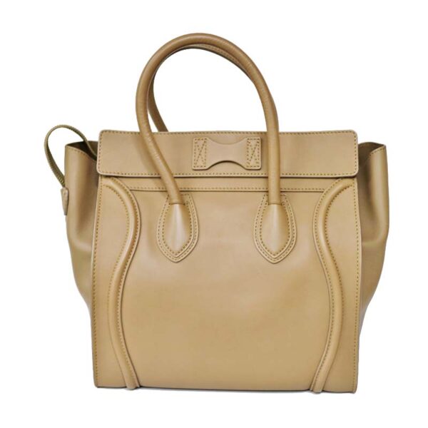 c21 556 2 Celine Luggage Mini Shopper Camel