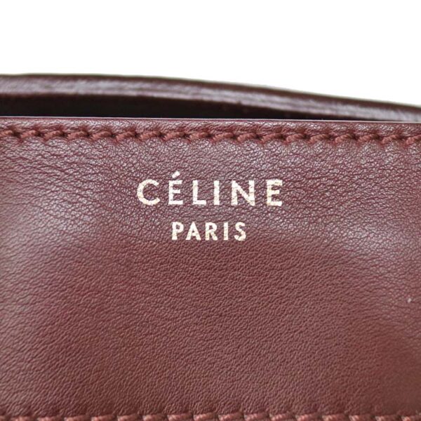 c21 557 6 Celine Luggage Mini Shopper Burgundy