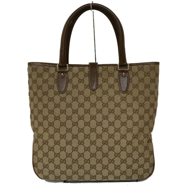 c21 5646 4 Gucci Tote Bag GG Canvas Jackie Brown Beige