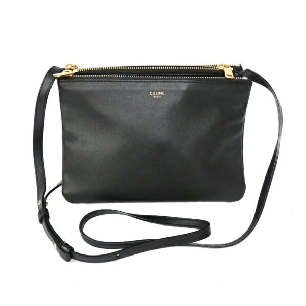 c21 6045 1 Celine Trio Crossbody Bag Black