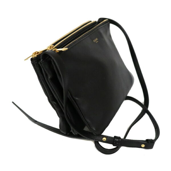 c21 6045 2 Celine Trio Crossbody Bag Black