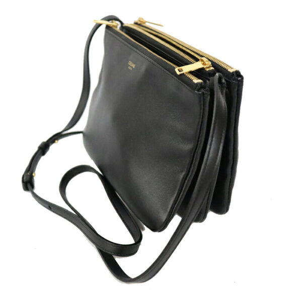 c21 6045 3 Celine Trio Crossbody Bag Black