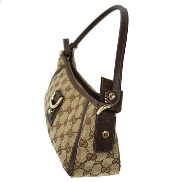 c21 6499 2 Gucci GG Handbag Canvas Brown Beige