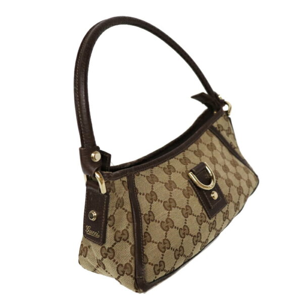 c21 6499 3 Gucci GG Handbag Canvas Brown Beige