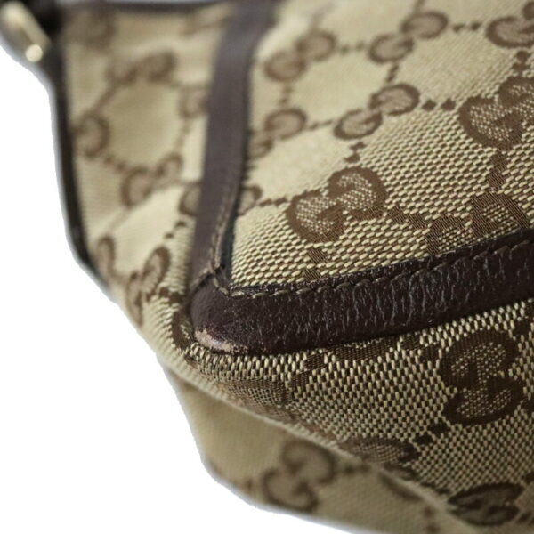 c21 6499 9 Gucci GG Handbag Canvas Brown Beige