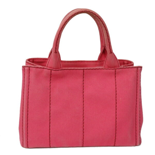 c22 1177 4 Prada Kanapa Tote Bag Pink Canvas 2WAY