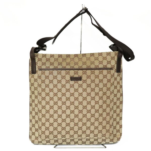 c22 1274 1 Gucci GG Shoulder Bag Canvas Beige