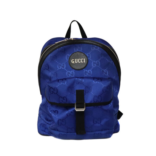 c22 1803 1 Gucci Backpack Rucksack Leather Blue