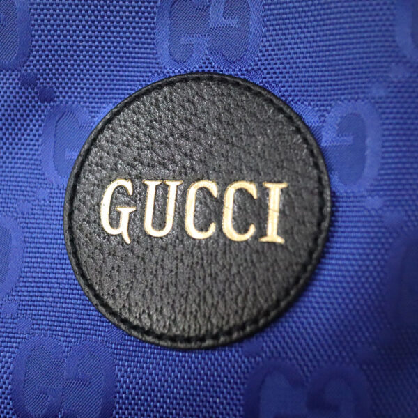 c22 1803 7 Gucci Backpack Rucksack Leather Blue