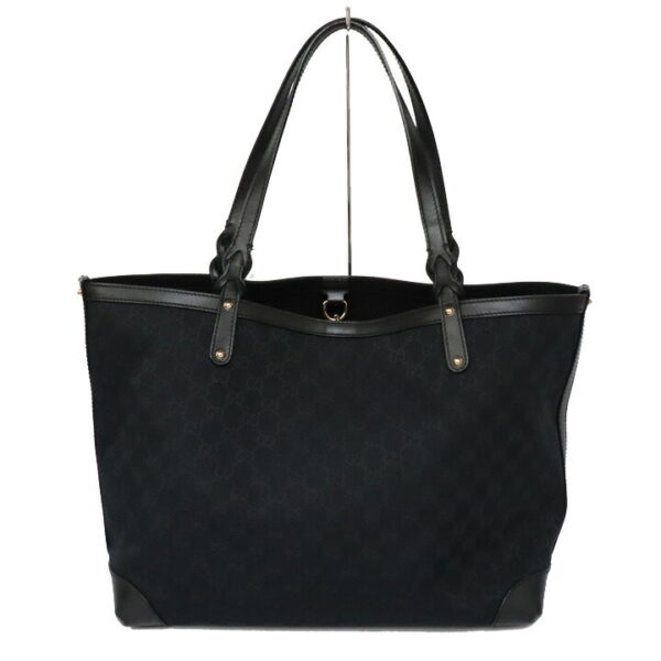 c22 501 1 Gucci GG Tote Bag Canvas Black