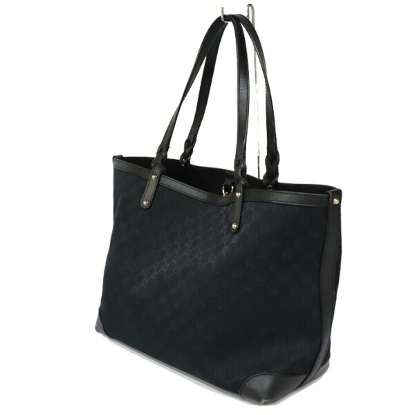 c22 501 3 Gucci GG Tote Bag Canvas Black