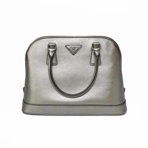 c22 5144 1 Salvatore Ferragamo Marissa Handbag Gancini Calf Silver Zipper Bag