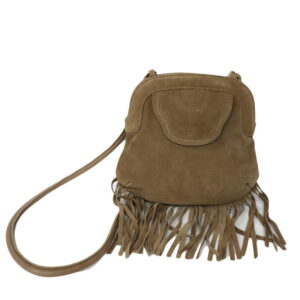 c22 5875 1 See By Chloe Suede Fringe Shoulder Bag Brown