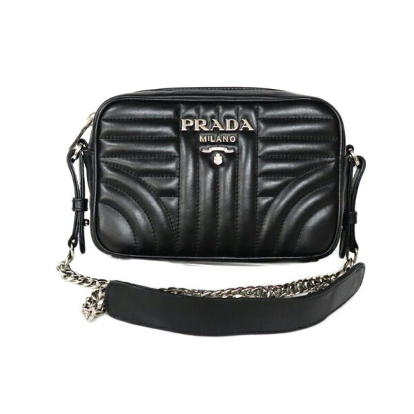 c23 3003 1 Prada Shoulder Bag Leather Black