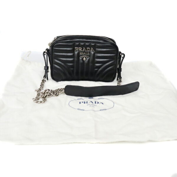 c23 3003 10 Prada Shoulder Bag Leather Black