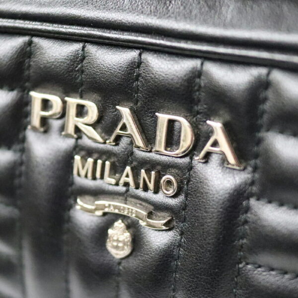 c23 3003 11 Prada Shoulder Bag Leather Black