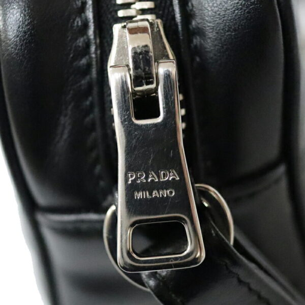 c23 3003 12 Prada Shoulder Bag Leather Black