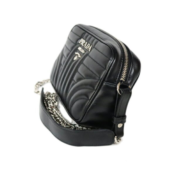 c23 3003 2 Prada Shoulder Bag Leather Black