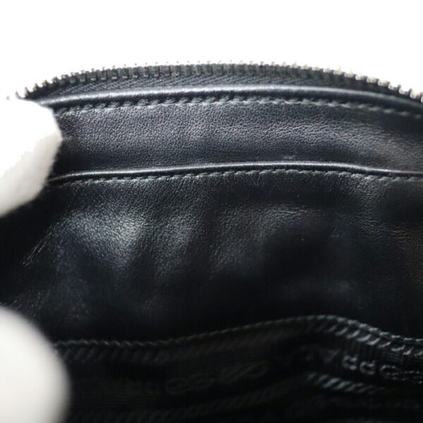 c23 3003 7 Prada Shoulder Bag Leather Black