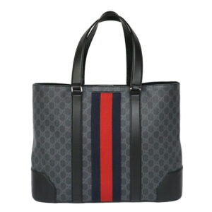 c23 4101 1 Gucci Guccissima Webloop Business Bag Leather Black