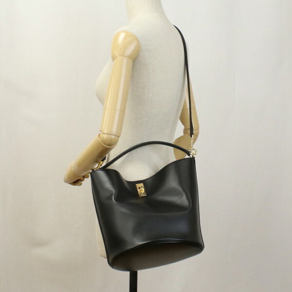 cel19557011 b Celine Bucket 16 Saise Shoulder Bag Black