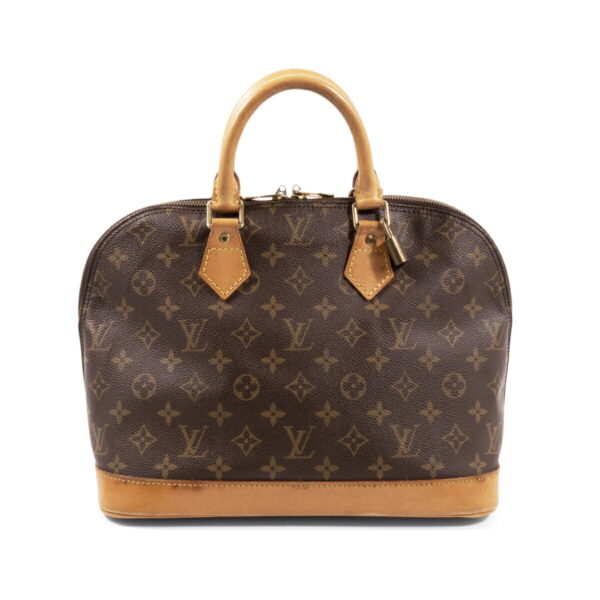 compass1684549561 Louis Vuitton Alma PM Handbag Monogram Canvas Leather Brown