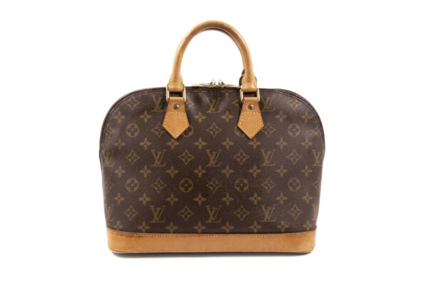 compass1684549567 Louis Vuitton Alma PM Handbag Monogram Canvas Leather Brown