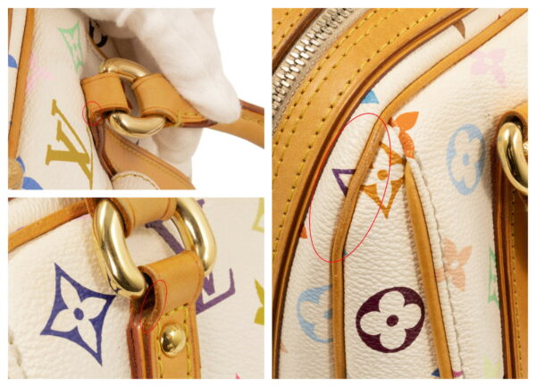 compass1686637678 Louis Vuitton Priscilla Multicolor Leather White Multi Brown