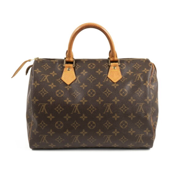 compass1687338132 Louis Vuitton Speedy 30 Mini Handbag Monogram Leather Brown