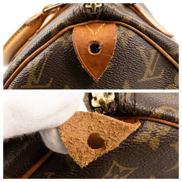 compass1687338171 Louis Vuitton Speedy 30 Mini Handbag Monogram Leather Brown