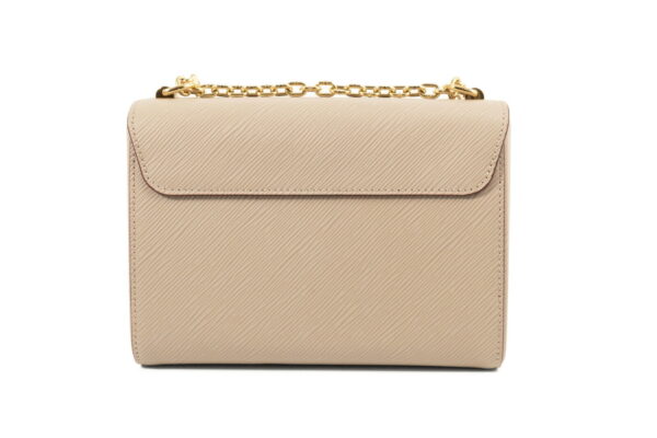 compass1689304770 Louis Vuitton Twist MM Epi Leather Chain Shoulder Bag Beige