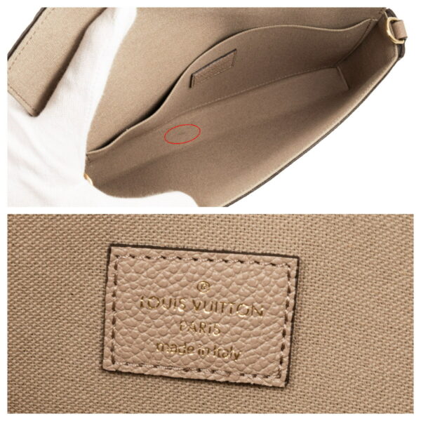 compass1690362619 Louis Vuitton Pochette Félicie Empreinte Clutch Shoulder Bag Beige