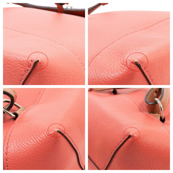 compass1691390288 Louis Vuitton Lock Me Backpack Rucksack Soft Calf Leather Pink