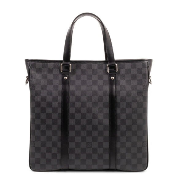 compass1692177329 Louis Vuitton Tadao PM Shoulder Bag Damier Graphite Black