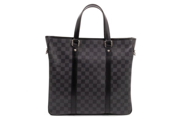 compass1692177336 Louis Vuitton Tadao PM Shoulder Bag Damier Graphite Black