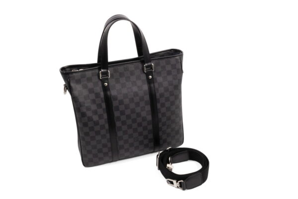 compass1692177401 Louis Vuitton Tadao PM Shoulder Bag Damier Graphite Black