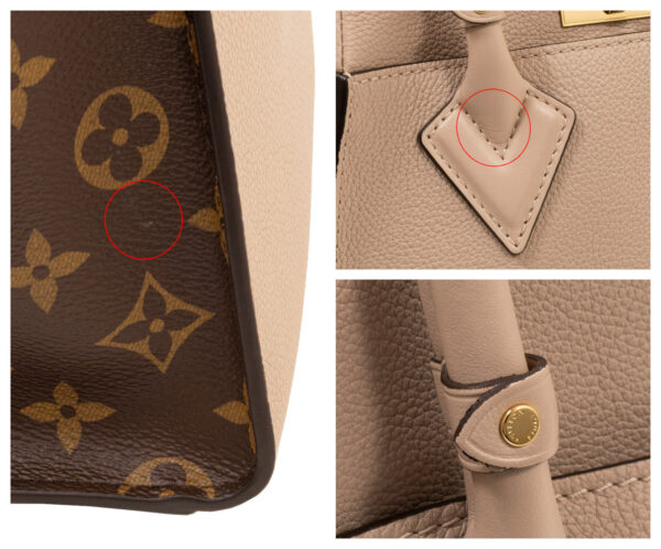 compass1692263710 Louis Vuitton On My Side PM Shoulder Bag Canvas Brown