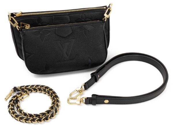 compass1702612595 Louis Vuitton Multi Pochette Accessoire Shoulder Bag Empreinte Black