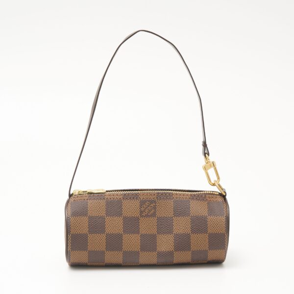 compass1703231033 Louis Vuitton Papillon GM Handbag Damier Canvas Leather Brown