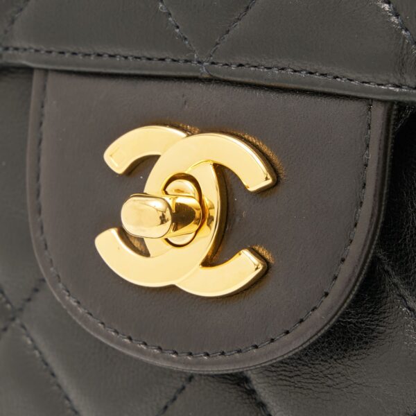 compass1703386082 Chanel Big Matelasse Shoulder Bag Lambskin Black Coco Mark