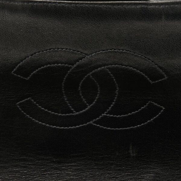 compass1703386095 Chanel Big Matelasse Shoulder Bag Lambskin Black Coco Mark