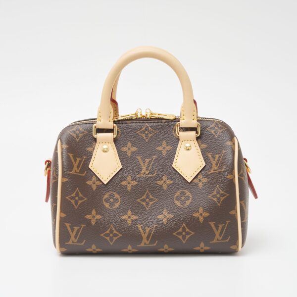 compass1703399510 Louis Vuitton Speedy Bandouliere 20 Shoulder Bag Leather Brown