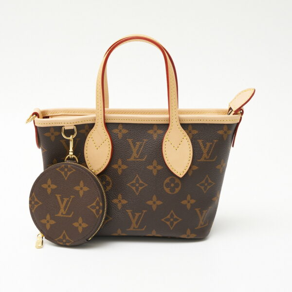 compass1705026899 Louis Vuitton Neverfull BB Shoulder Canvas Brown Pink