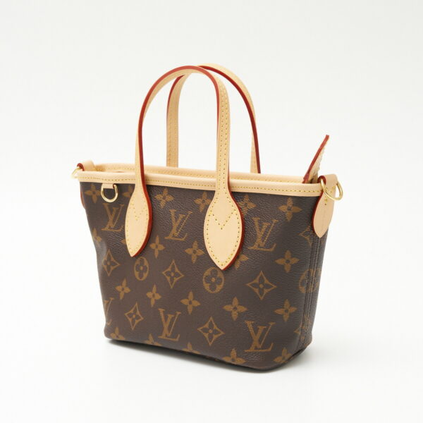 compass1705026905 Louis Vuitton Neverfull BB Shoulder Canvas Brown Pink