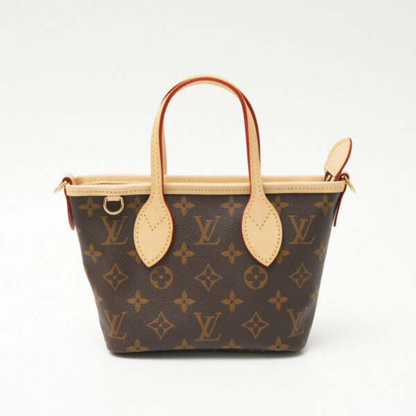 compass1705026920 Louis Vuitton Neverfull BB Shoulder Canvas Brown Pink