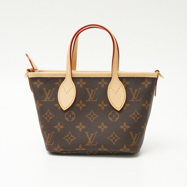 compass1705026928 Louis Vuitton Neverfull BB Shoulder Canvas Brown Pink