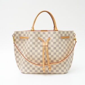 compass1705108235 Louis Vuitton Neverfull MM Tote Bag Monogram with Pouch Brown