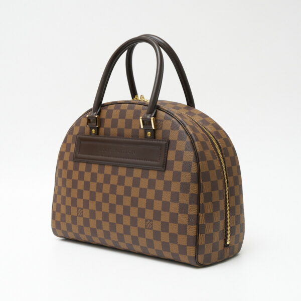 compass1705110696 Louis Vuitton Nolita Handbag Damier Canvas Leather Brown